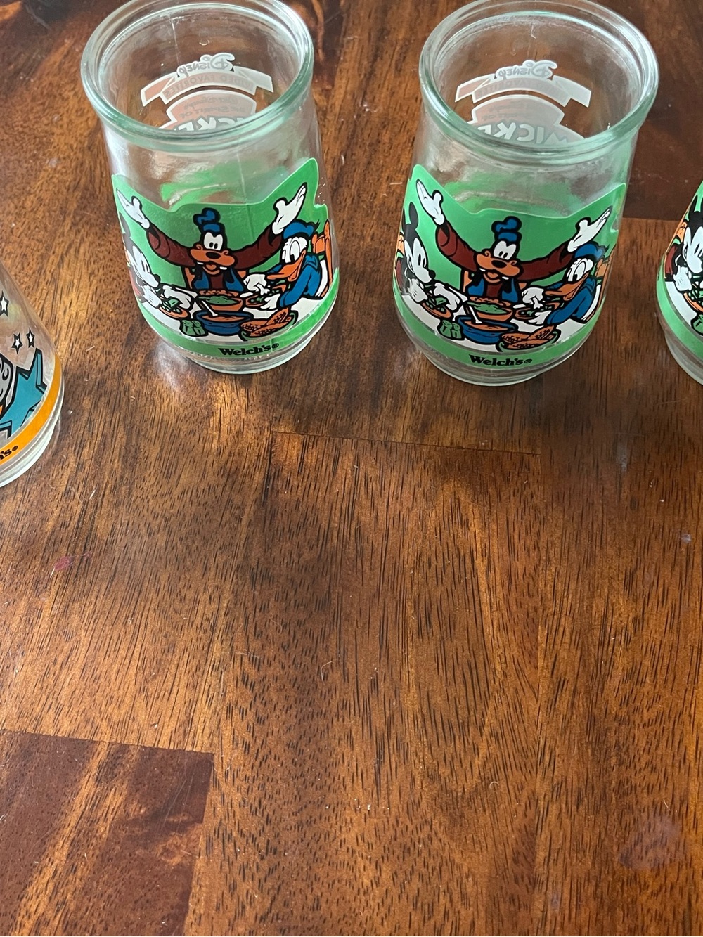 Vintage Welch’s Jelly Jar Glasses Set of 4